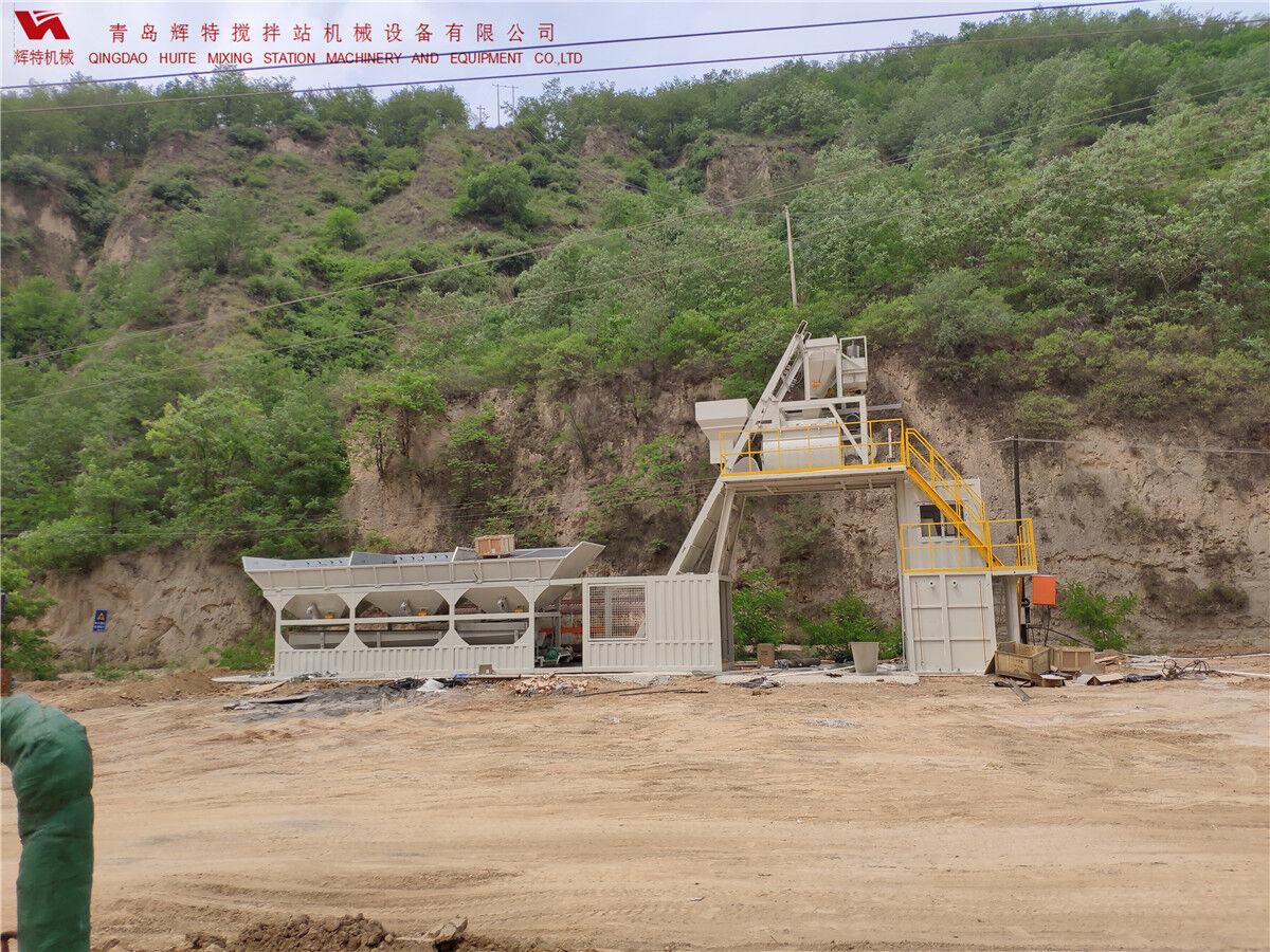 青島輝特機(jī)械 HZM75免基礎(chǔ)攪拌站模塊化設(shè)計(jì)，安裝快捷