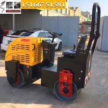 內(nèi)外兼修！1噸雙鋼輪振動(dòng)壓路機(jī) 全液壓柴油壓路機(jī) 振動(dòng)小碾子